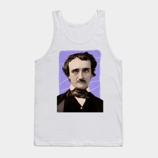 American Writer Edgar Allan Poe illustration Tank Top